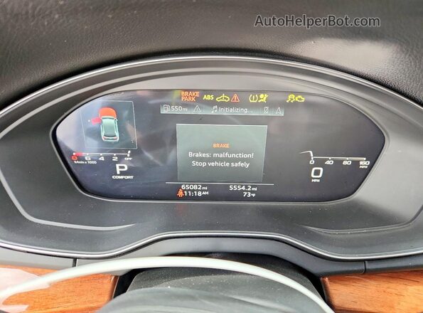 WA1EAAFY4P2058515 2023 AUDI Q5 White Widok zestawu wskaźników