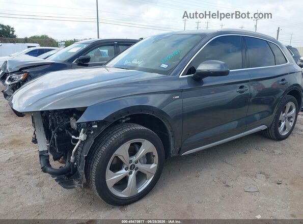 WA1EAAFY6P2018081 2023 AUDI Q5 Gray წინა მარცხენა ხედი სამი მეოთხედიდან