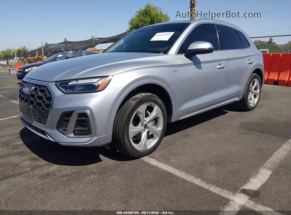 WA1EAAFY9P2034436 2023 AUDI Q5 Silver წინა მარცხენა ხედი სამი მეოთხედიდან