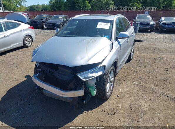 WA1ECCFS0JR022076 2018 AUDI Q3 Silver Դիմացի տեսք