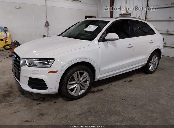 WA1ECCFS8HR003463 2017 AUDI Q3 White წინა მარცხენა ხედი სამი მეოთხედიდან