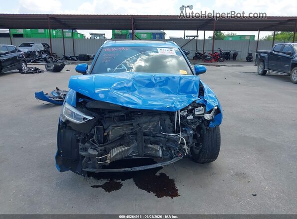 WA1EECF30N1149305 2022 AUDI Q3 Blue უკანა სალონის ხედი
