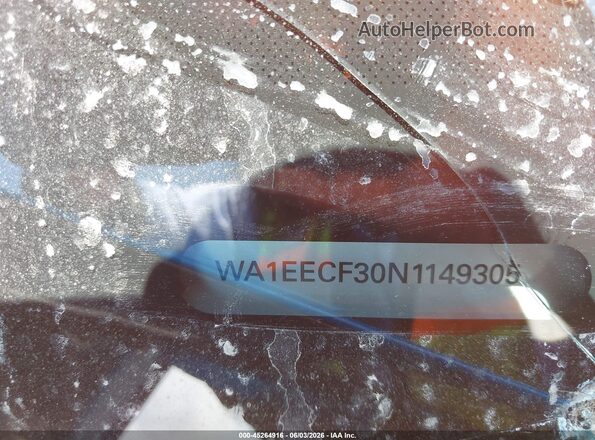 WA1EECF30N1149305 2022 AUDI Q3 Blue 