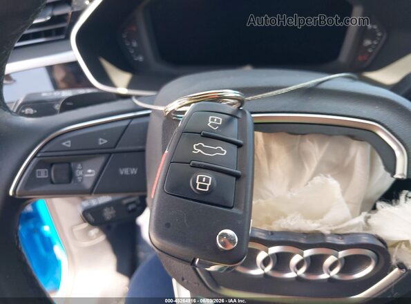 WA1EECF30N1149305 2022 AUDI Q3 Blue წინა პანელის ხედი