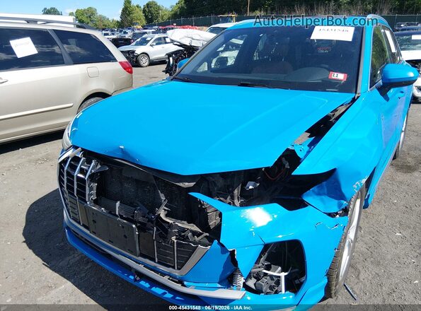 WA1EECF31K1072584 2019 AUDI Q3 Blue წინა ხედი