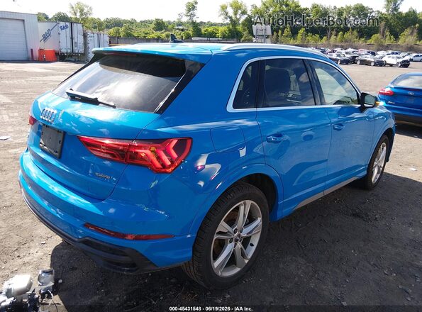 WA1EECF31K1072584 2019 AUDI Q3 Blue უკანა მარჯვენა