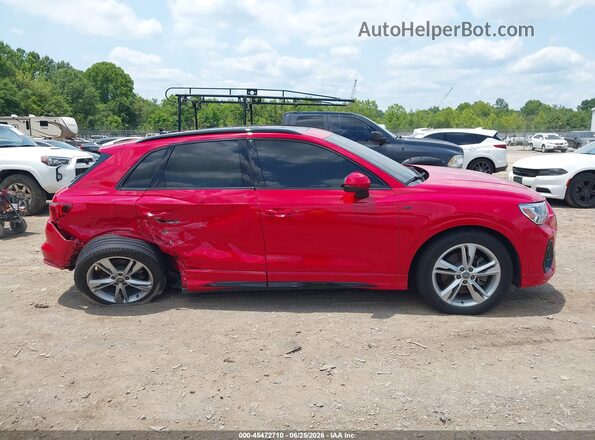 WA1EECF31L1060890 2020 AUDI Q3 Red უკანა სალონის ხედი