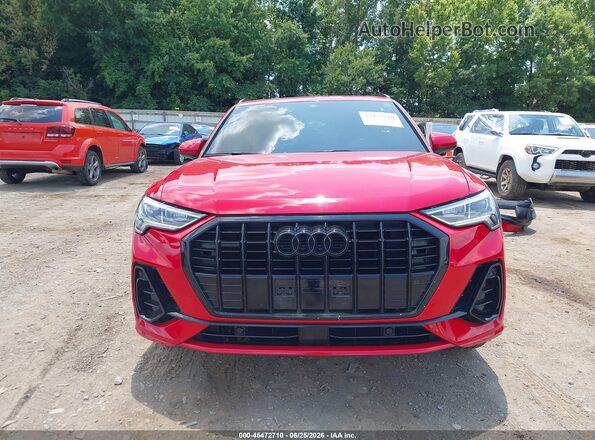 WA1EECF31L1060890 2020 AUDI Q3 Red ხელსაწყოთა პანელის ხედი