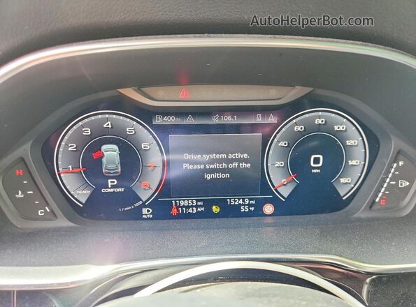 WA1EECF32M1127918 2021 AUDI Q3 Red ხელსაწყოთა პანელის ხედი