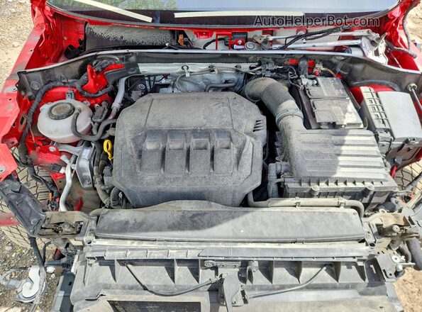 WA1EECF32M1127918 2021 AUDI Q3 Red ძრავის განყოფილების ხედი