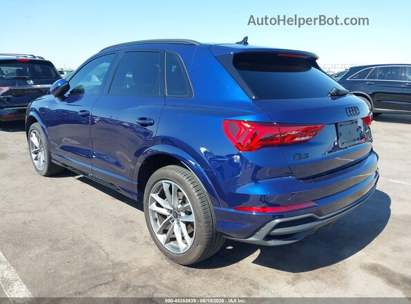 WA1EECF33R1107460 2024 AUDI Q3 Dark Blue Задняя левая четверть