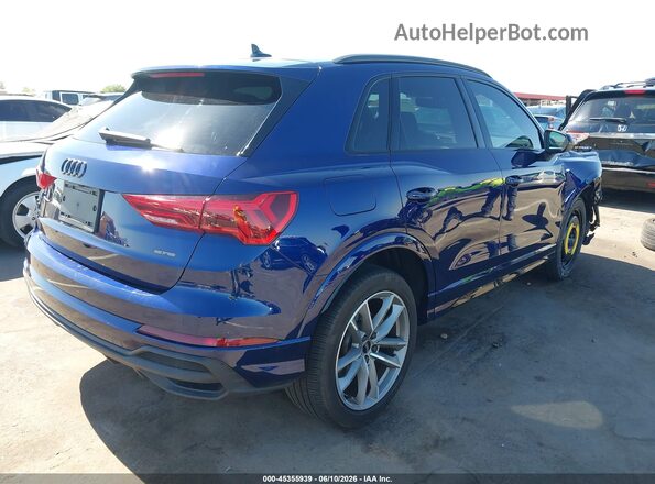 WA1EECF33R1107460 2024 AUDI Q3 Dark Blue Задняя правая четверть