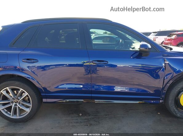 WA1EECF33R1107460 2024 AUDI Q3 Dark Blue Вид задней части салона