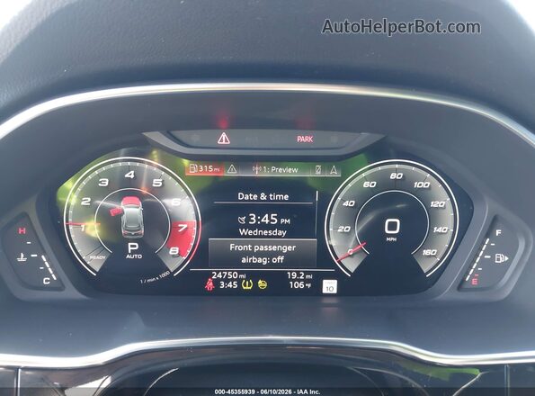 WA1EECF33R1107460 2024 AUDI Q3 Dark Blue Вид задних сидений