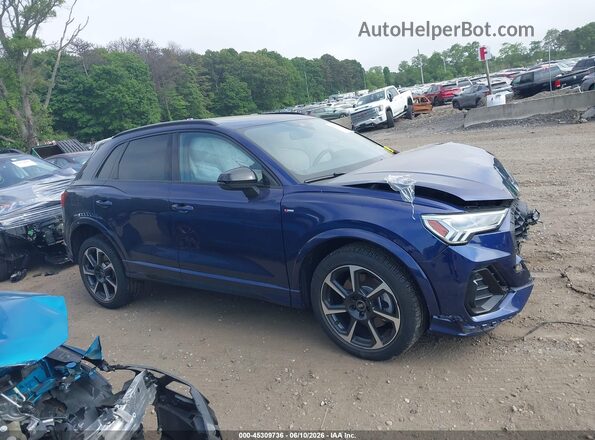 WA1EECF33S1042874 2025 AUDI Q3 Blue Вид задньої частини салону