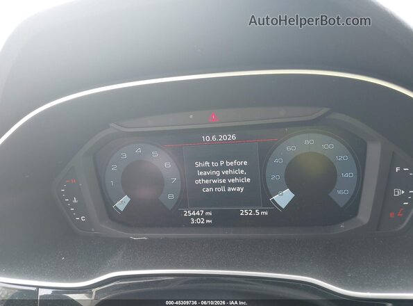 WA1EECF33S1042874 2025 AUDI Q3 Blue Вид задніх сидінь