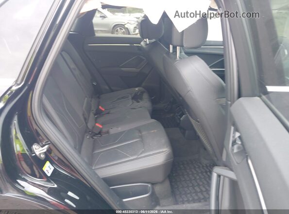WA1EECF36L1024242 2020 AUDI Q3 Black VIN კოდის სტიკერის ხედი