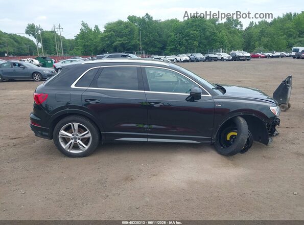 WA1EECF36L1024242 2020 AUDI Q3 Black უკანა სალონის ხედი