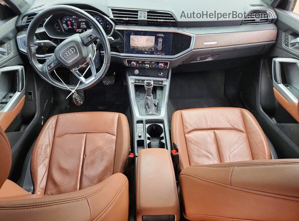 WA1EECF37L1027263 2020 AUDI Q3 Black Առջևի վահանակի տեսք