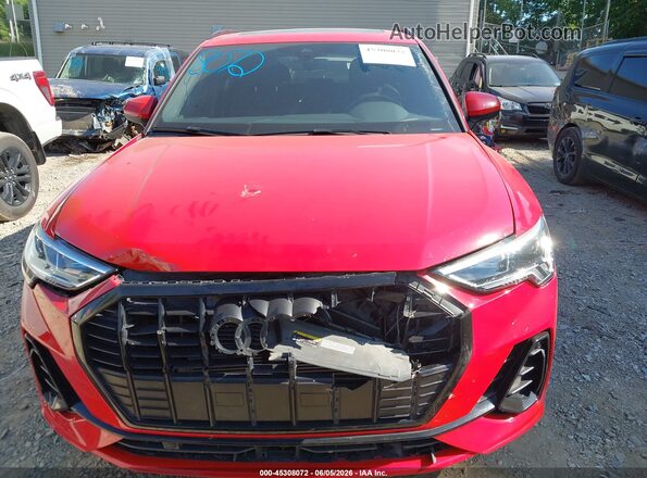 WA1EECF37M1151647 2021 AUDI Q3 Red Vista del cuadro de instrumentos