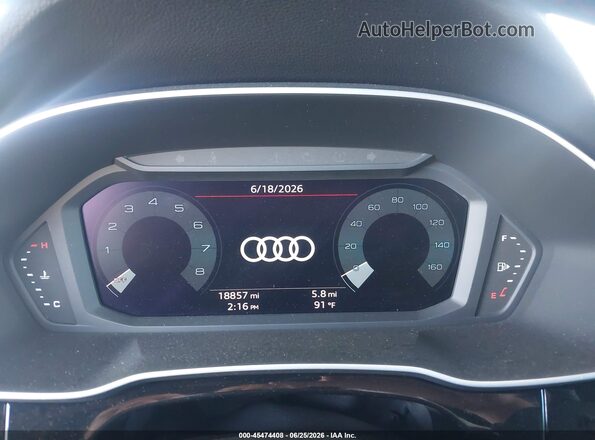 WA1EECF37S1103238 2025 AUDI Q3 Gray Rear seats view
