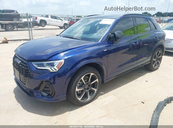 WA1EECF37S1108729 2025 AUDI Q3 Синий Передняя левая четверть