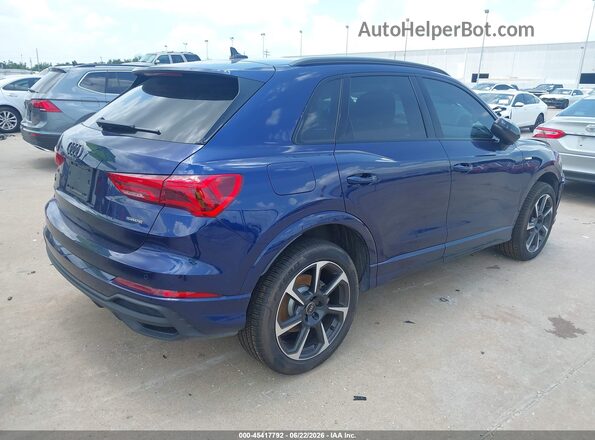 WA1EECF37S1108729 2025 AUDI Q3 Синий Задняя правая четверть