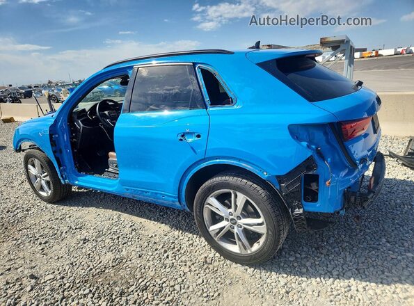 WA1EECF38M1023126 2021 AUDI Q3 Blue Հետևի ձախ
