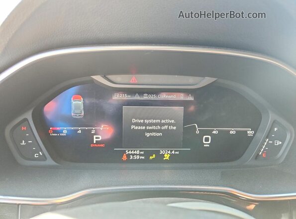WA1EECF38M1023126 2021 AUDI Q3 Blue Սարքավորումների վահանակի տեսք