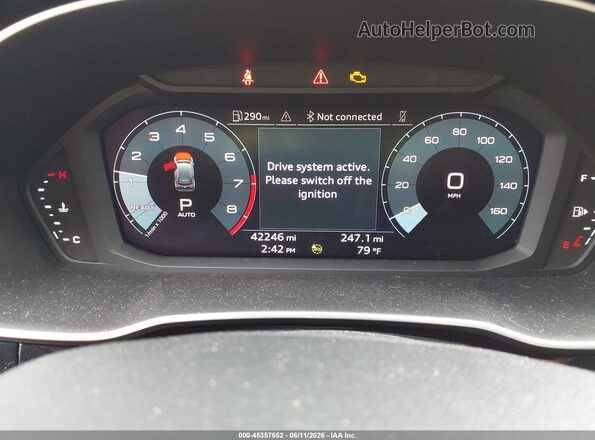 WA1EECF38N1026402 2022 AUDI Q3 Orange Вид задніх сидінь