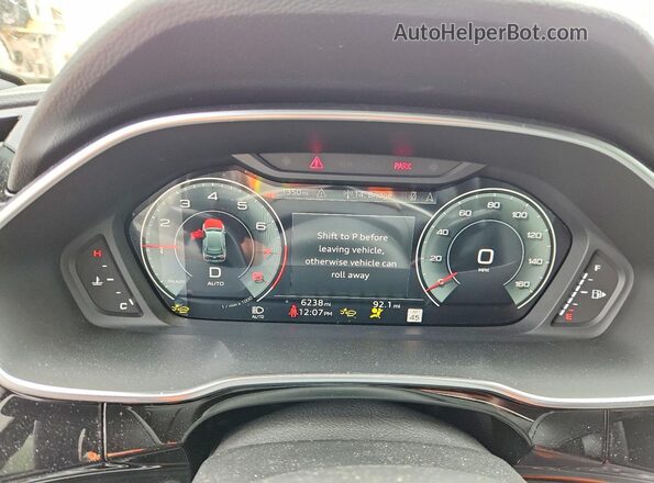 WA1EECF39S1037078 2025 AUDI Q3 Gray Instrument cluster view