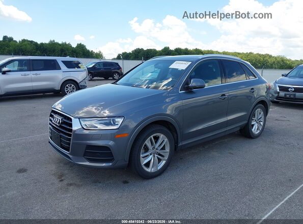 WA1EFCFSXGR003664 2016 AUDI Q3 Gray წინა მარცხენა ხედი სამი მეოთხედიდან