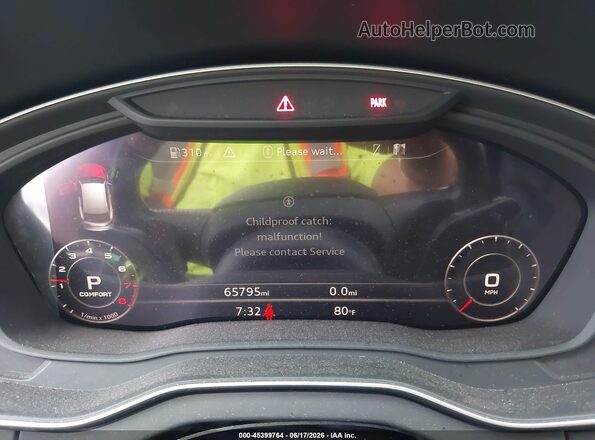 WA1ENAFY2L2104342 2020 AUDI Q5 Gray Vista de los asientos traseros