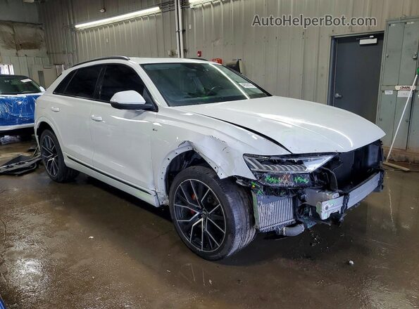 WA1EVAF16KD027464 2019 AUDI Q8 White Delantero derecho