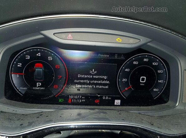 WA1EVAF16KD027464 2019 AUDI Q8 White Vista del cuadro de instrumentos