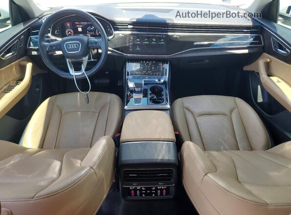 WA1EVAF18LD007590 2020 AUDI Q8 White Առջևի վահանակի տեսք