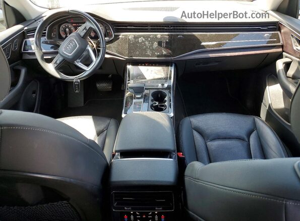 WA1EVAF1XKD017472 2019 AUDI Q8 Silver Vista del salpicadero