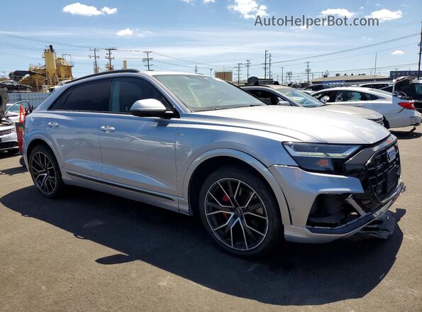WA1EVAF1XKD017472 2019 AUDI Q8 Silver Delantero derecho