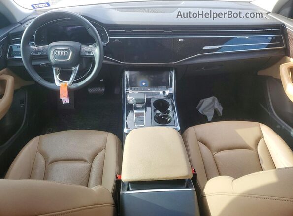 WA1EVBF1XND031804 2022 AUDI Q8 White წინა პანელის ხედი