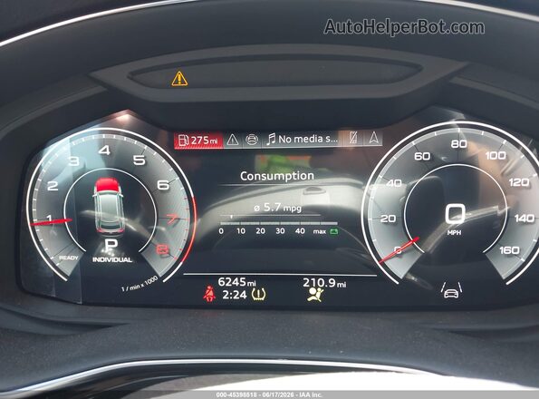 WA1EVBF1XSD005974 2025 AUDI Q8 White Widok tylnych siedzeń