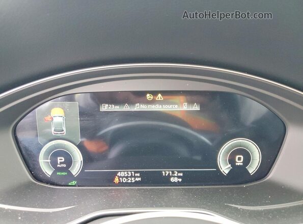 WA1F2AFY2N2073349 2022 AUDI Q5 Black Vista del cuadro de instrumentos