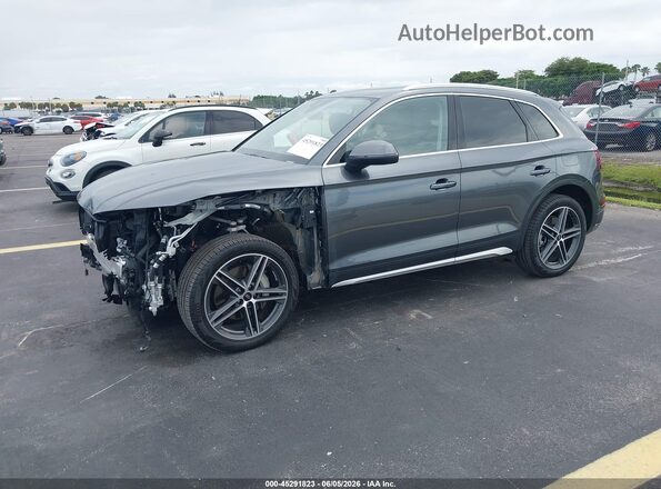 WA1F2AFY7R2108943 2024 AUDI Q5 Gray Առջևի ձախ երեք քառորդ տեսարան