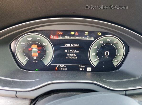 WA1F2AFY8R2131633 2024 AUDI Q5 Black Instrument cluster view