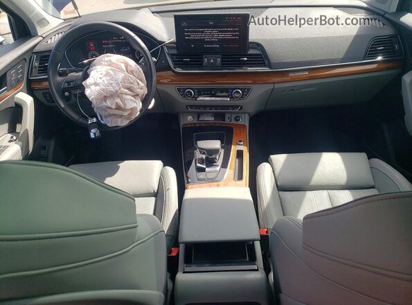 WA1FAAFY6N2108543 2022 AUDI Q5 Blue Dashboard view
