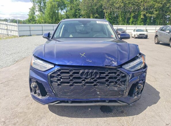 WA1FAAFY6N2108543 2022 AUDI Q5 Blue Front view