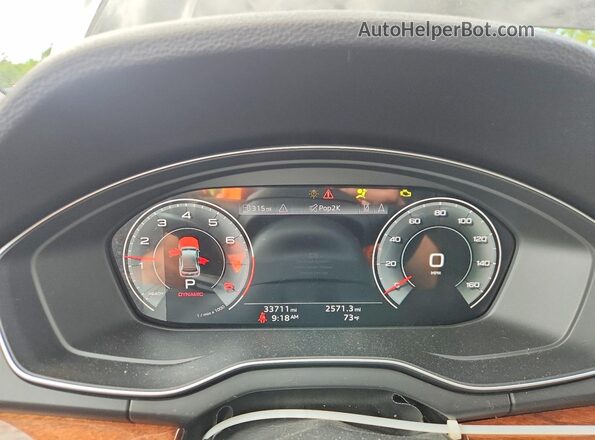 WA1FAAFY9N2016620 2022 AUDI Q5 Black Սարքավորումների վահանակի տեսք
