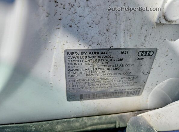 WA1FAAFYXN2027268 2022 AUDI Q5 White Շարժիչի բաժամունքի տեսք