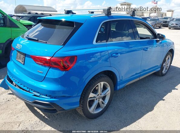 WA1FECF37K1083061 2019 AUDI Q3 Blue Trasero derecho