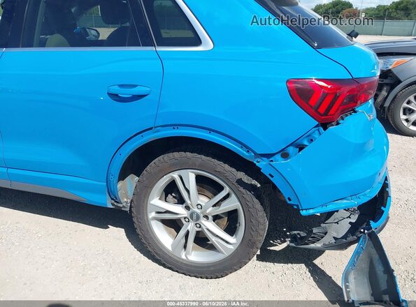 WA1FECF37K1083061 2019 AUDI Q3 Blue Vista frontal