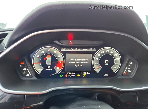 WA1FECF3XL1077059 2020 AUDI Q3 Белый Вид щитка приборов